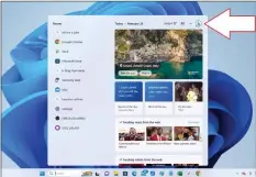 ?? ?? Windows 11 did combine fun and smarts in the search box in this 2023 screenshot featuring Bing. Today, it’s been replaced by a rather plain Copilot interface. Can Microsoft somehow combine the two?