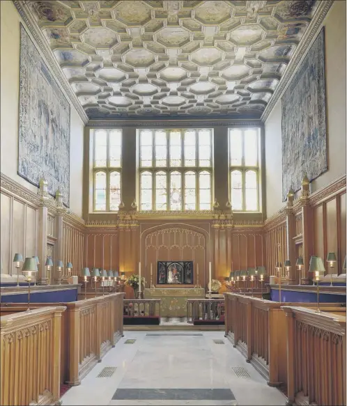  ?? Picture: Getty ?? The interior of the Chapel Royal at St James’s Palace in central London is more intimate than Buckingham Palace
