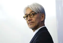  ?? ARKIVBILD: DOMENICO STINELLIS ?? Ryuichi Sakamoto var en av Japans mest kända kompositör­er. För de flesta i Väst är han mest känd för sin filmmusik, bland annat till ”Merry Christmas, Mr Lawrence”.