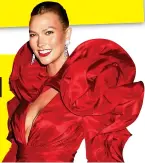  ?? ?? SIMPLY RED HOT
Supermodel Karlie Kloss in Carolina Herrera at the MET Gala