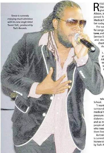 Reggae singer joins medical mission to host free health fair - PressReader