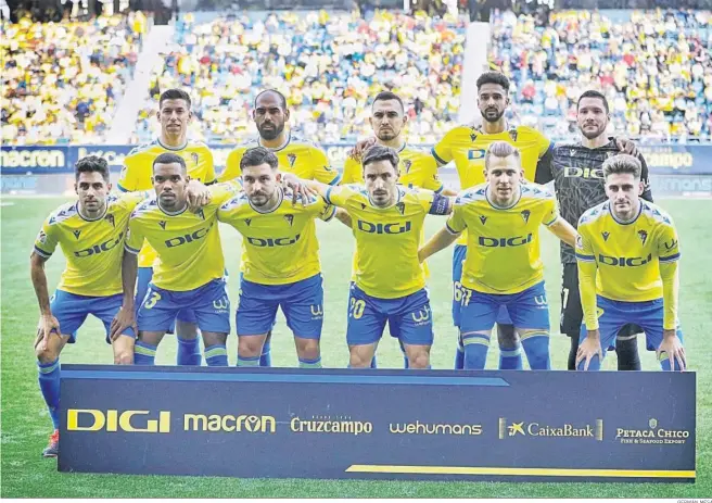  ?? GERMÁN MESA ?? El primer once inicial de la etapa que ayer abrió Mauricio Pellegrino.