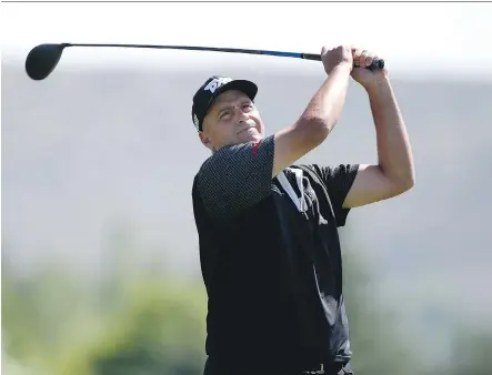  ?? TODD WARSHAW/GETTY IMAGES ?? Rocco Mediate is a supporter of Donald Trump and is in the Senior PGA Championsh­ip at Trump’s course this week.
