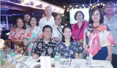  ?? ?? Maita Fellone, Maya Llamas, lawyers Ding Fellone, Carla Dejeres, Patita Estaniel, Tess Trinidad, Hazel Riguera, Judge Rommel Baybay, DILG Undersecre­tary JV Llamas, and Senate Deputy Secretary Arnel Bañas