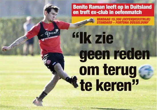  ?? FOTO BELGA ?? Raman is één van de publieksli­evelingen bij Düsseldorf. Hij scoorde dit seizoen al vijf keer.