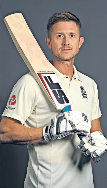  ??  ?? Ready for battle: Joe Denly, called in to the Test squad, says he is now more relaxed