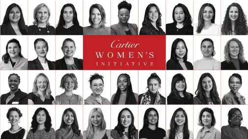  ?? ?? The 33 fellows of the 2024 Cartier Women's Initiative.