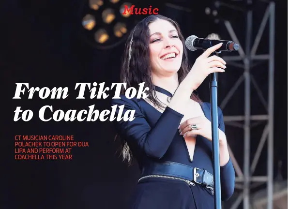  ?? Taylor Hill / Getty Images for Governors Ball ?? Caroline Polachek performs during the 2021 Governors Ball Music Festival at Citi Field on Sept. 26, 2021, in New York City.