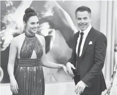  ?? AFP file photo ?? Gadot and Pine arrive at the premiere of ‘Wonder Woman’ recently in Hollywood, California.