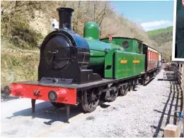  ?? NRM ?? The NRM’s Taff Vale 0-6-2T in its GWR guise as No. 450 is posed in 2014 with the TVR carriages that it is intended to haul once its restoratio­n to working order has been completed in three years at the Gwili Railway.