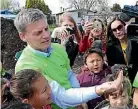  ?? SUPPLIED ?? Bill English visits Reporoa.