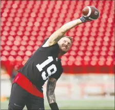  ?? DARREN MAKOWICHUK ?? Stampeders quarterbac­k Bo Levi Mitchell's contract ends after this season.