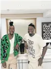  ?? ?? THE NEXT BIG THING: Creative brothers Fhatuwani and Justice Mukheli