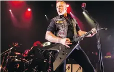  ?? MARK BLINCH / CP ?? Metallica, seen here in a 2016 photo performing in Toronto, brought their special brand of music to Sasktel Centre Saturday.