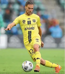  ?? GETTY IMAGES ?? Matthew Ridenton is back in Phoenix colours this season and looking to start in place of the suspended Alex Rufer tomorrow night against Newcastle Jets.