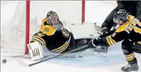  ?? MATT STONE / BOSTON HERALD; RIGHT, NANCY LANE / BOSTON HERALD FILE ?? Goalie Jaroslav Halak will get the start today for the Bruins against the Rangers in place of an injured Tuukka Rask, right.