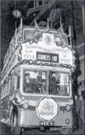  ??  ?? Car No 10 waits at the Loose terminus in around 1910; Maidstone’s last trolley bus, Saturday, April 15 1967