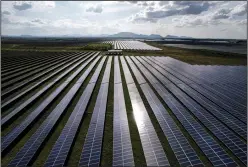  ?? (File Photo/AP/Rafiq Maqbool) ?? A solar plant is seen Sept. 15 in Karnataka.