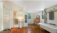  ??  ?? Polished wooden floors feature throughout.