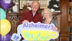  ?? ?? Bryan Murray and Una Crawford O’Brien at the launch of the 30th anniversar­y of Alzheimer’s Tea Day.