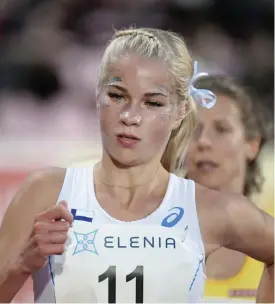  ?? FOTO: LEHTIKUVA/VESA MOILANEN ?? Alisa Vainio var i en klass för sig i FM-maraton i Joutseno.