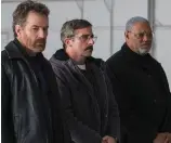  ??  ?? What’s up Doc? Cranston, Carell and Fishburne in Last Flag Flying