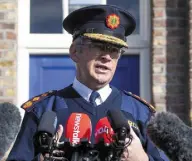  ??  ?? DECISION: Garda chief Drew Harris studied the report in depth. Photo: Colin Keegan