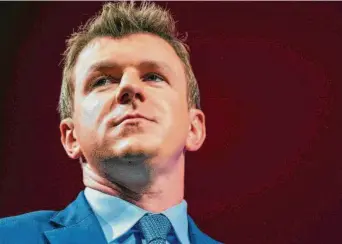  ?? Brandon Bell / Getty Images 2021 ?? James O’Keefe founded Project Veritas, a conservati­ve activist group that tries to lure liberals into doing things that are embarrassi­ng and recording them. It claims it is practicing journalism.