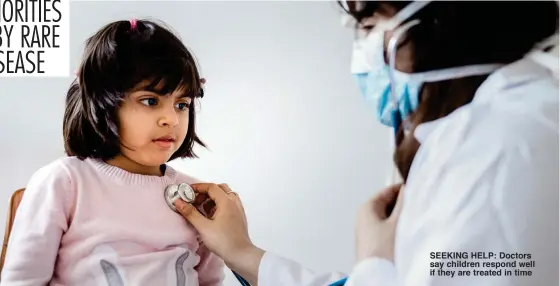  ??  ?? SEEKING HELP: Doctors say children respond well if they are treated in time