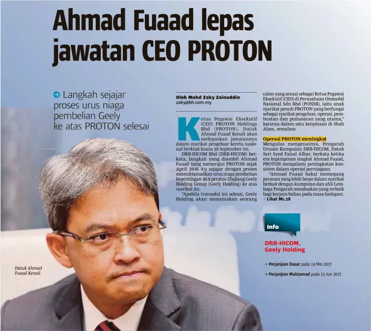  ??  ?? Datuk Ahmad Fuaad Kenali