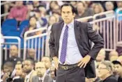  ?? JOSHUA C. CRUEY/STAFF FILE ?? Miami Heat coach Erik Spoelstra has the core of last year’s team — which missed the playoffs on a tiebreaker — back.