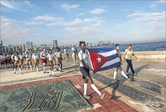  ?? Photo: Reuters ?? Common values: Tania Morales de la Cruz says cultural events develop unity and equality, helping Cuba build a good school system.