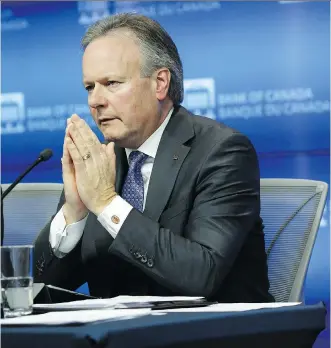  ?? DAVID KAWAI/BLOOMBERG FILES ?? Bank of Canada governor Stephen Poloz has dug deep into the data and determined that the threat of a housing bust is probably not as serious as it appears, says Kevin Carmichael.