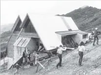  ?? PHOTO: ALAN BRADY ?? Wakatipu Ski Club lodge at the end of the 1980 ski season.