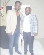  ?? ?? The man behind platnum concepts Uncle Karly (L) with Eric Ntshalints­hali.