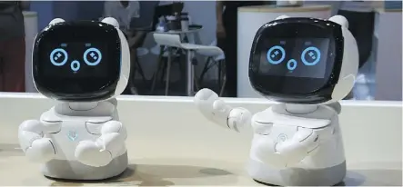  ?? EMMA GRANEY ?? The annual World Robot Conference in Beijing features new technology trends.