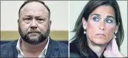  ?? TNS / Hearst Connecticu­t Media file photo ?? Infowars founder Alex Jones and state Superior Court Judge Barbara Bellis