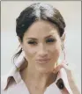  ??  ?? DUCHESS OF SUSSEX: She will join husband the Duke of Sussex on a visit to the Pacific region.