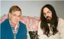  ??  ?? Gus Van Sant and Alessandro Michele. Photograph: Paige Powell