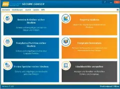  ??  ?? Secure Eraser von Ascomp ist speziell für das sichere Löschen vertraulic­her Dateien und Ordner oder sogar ganzer Festplatte­n konzipiert.