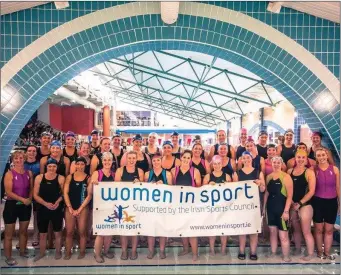  ??  ?? Women completed six weeks of training for the Sligo Tri Club’s annual Women’s Super Sprint Tri.