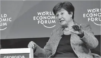  ?? ?? La directora gerente del FMI, Kristalina Georgieva
LA VOZ