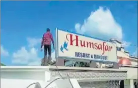  ?? ANI ?? ‘Humsafar’ resort is located in Pasiapur Shunali village, under Sadar tehsil of Rampur