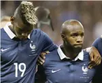  ?? ANSA ?? Pogba e Diarra, che ha perso una cugina