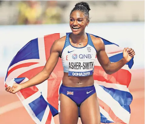  ??  ?? Dina Asher-smith has warned Olympics officials against punishing her or any other athlete if they take the knee on the podium in Tokyo. The fastest British female sprinter in history, who has a realistic chance of becoming the first to win Olympic gold, said ‘when it comes to people’s voice there’s very little you can control’.