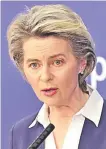  ??  ?? Ursula von der Leyen, líder europea.