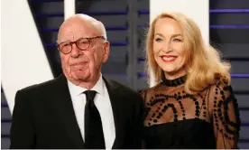 ?? ?? Murdoch and Hall in 2019. Photograph: Danny Moloshok/Reuters