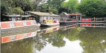  ?? PHOTO: JONATHAN MOSSE. ?? Moored boats perched above Linlithgow in Manse Road Basin.