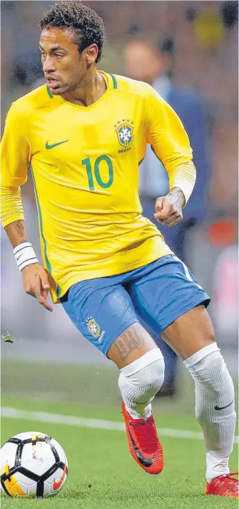  ?? ARCHIVO REUTERS ?? Neymar es uno de los reyes del fútbol mundial. En Rusia 2018 espera confirmar su rótulo de estrella.