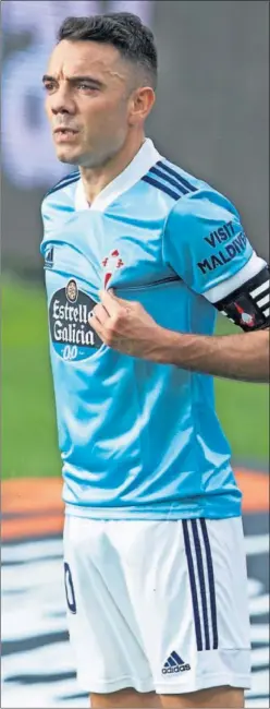  ??  ?? Iago Aspas celebra un gol con el Celta.